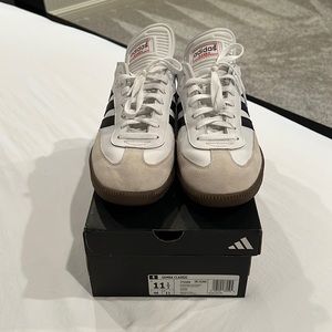 Adidas Samba Classic Shoes - Size 11.5 - White - Men
